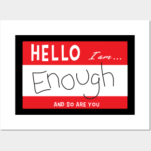 I Am Enough Posters and Art